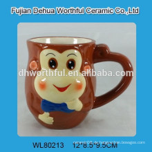 Cutely und lächelnde Affe Form Keramik Wasser Tasse